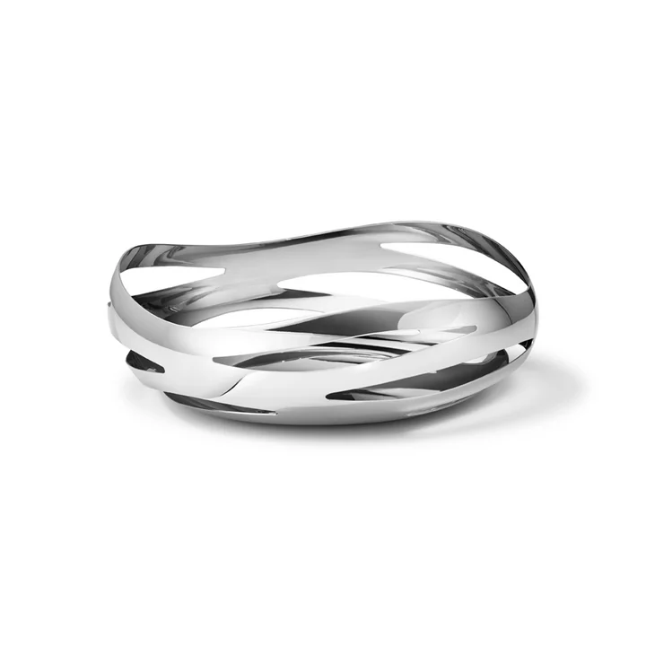 Cobra Brotkorb / Obstschale Ø 24 cm von Georg Jensen aus Edelstahl