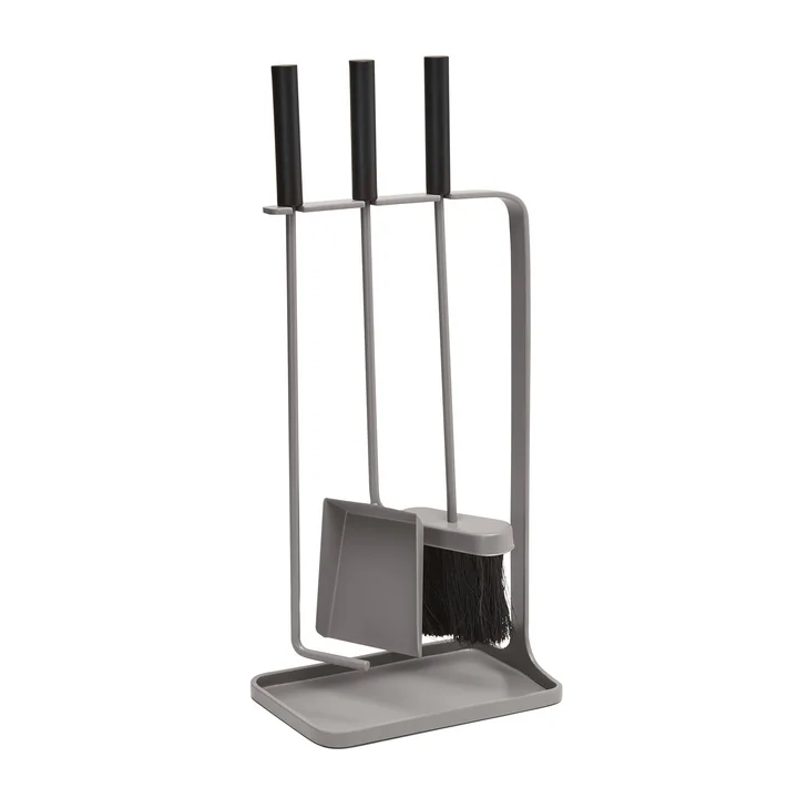 Log Kaminbesteck von Philippi in grau