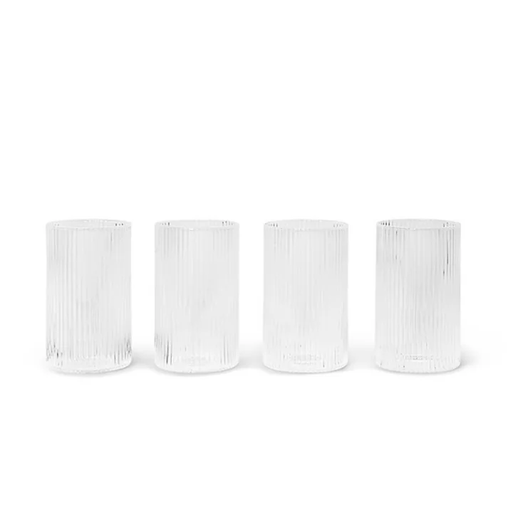 Ripple Verrines von Ferm Living in klar (4er-Set)