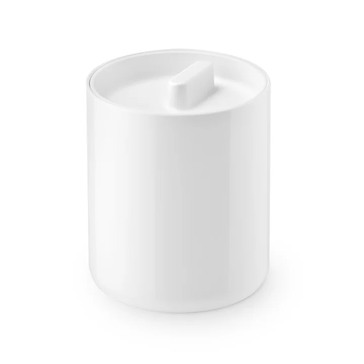 Die Lunar Deckeldose von Authentics, Ø 10 cm, weiß / weiß