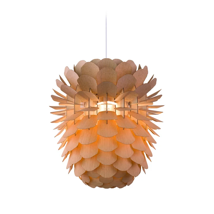 Die Schneid - Zappy Pendelleuchte in Eiche / Kabel weiß