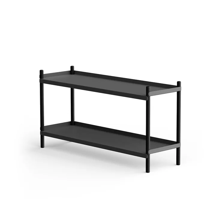 BOLT Regal 53 x 100 cm 2 Böden von NINE in Eiche / schwarz
