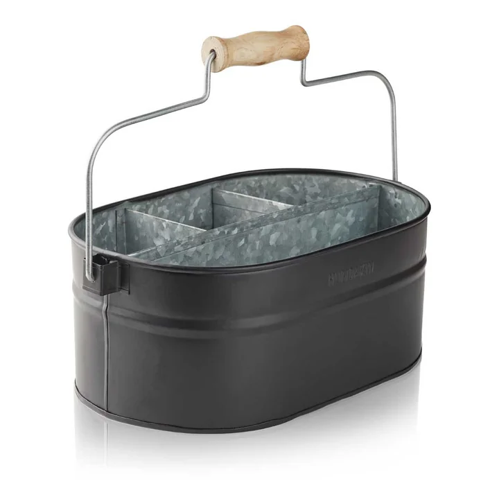 Utensilien Behälter, 30 x 19 x 13 cm von Humdakin in schwarz