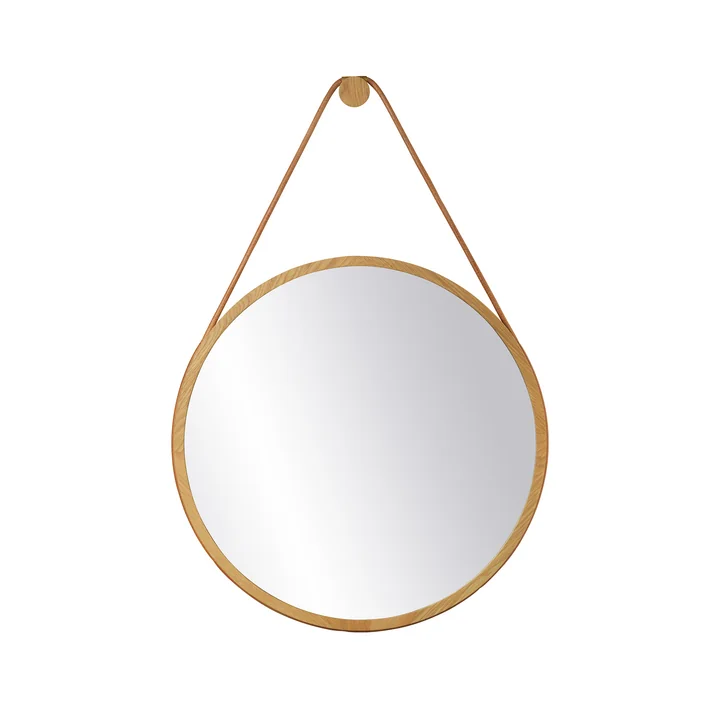 I3 Mossø Spiegel Ø 60 cm von FDB Møbler in Eiche 
