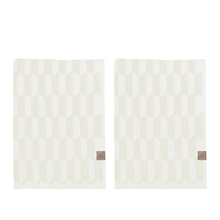 Geo Gästehandtuch 35 x 55 cm von Mette Ditmer in off-white (2er-Pack)
