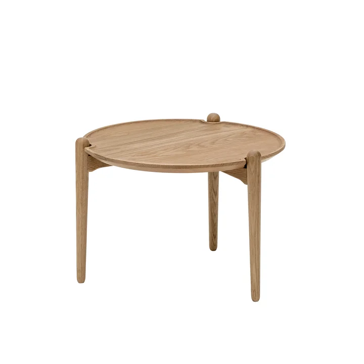Aria Beistelltisch low, Ø 50 x 37 cm, Eiche von Design House Stockholm