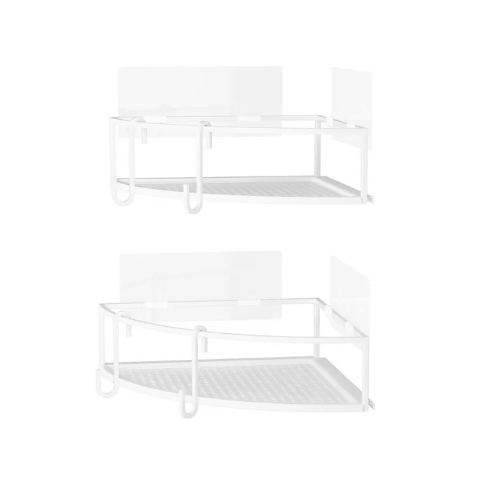 Cubiko Duschablage dreieckig, 2er Set, weiß von Umbra