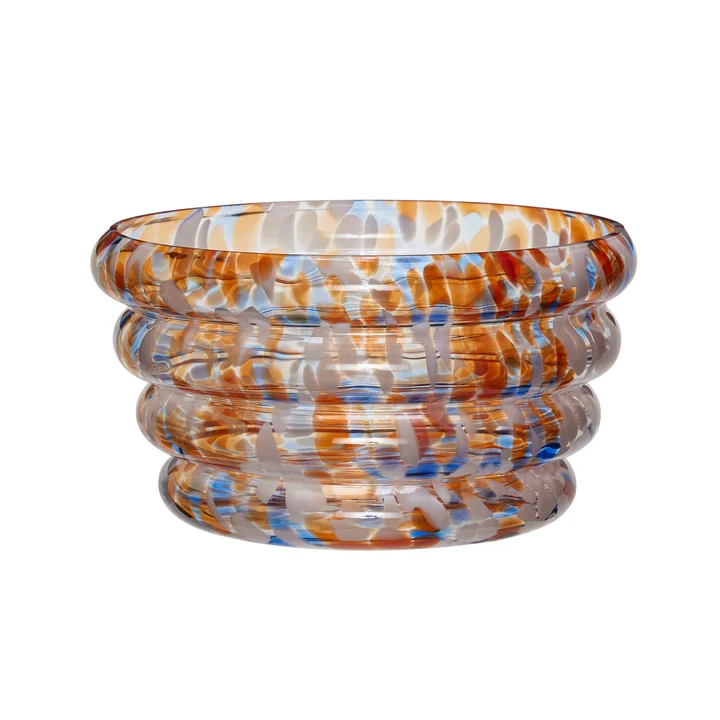 Blaze Schale von Hübsch Interior in der Ausführung bunt