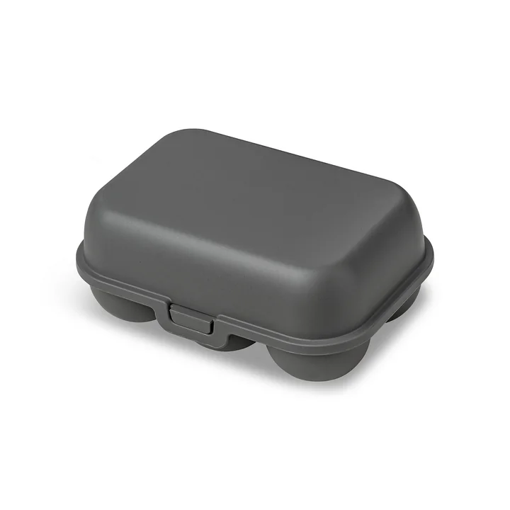 Eggs to go Mehrweg Eierbehälter mini, nature ash grey von Koziol