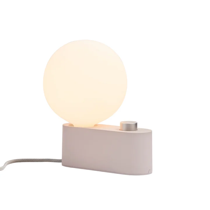 Alumina Tischleuchte, blossom inklusive Sphere IV LED-Leuchtmittel E27 8W, Ø 15 cm, weiß matt von Tala