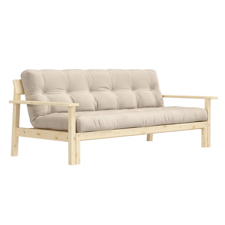 Unwind Schlafsofa, Kiefer natur / beige von Karup Design