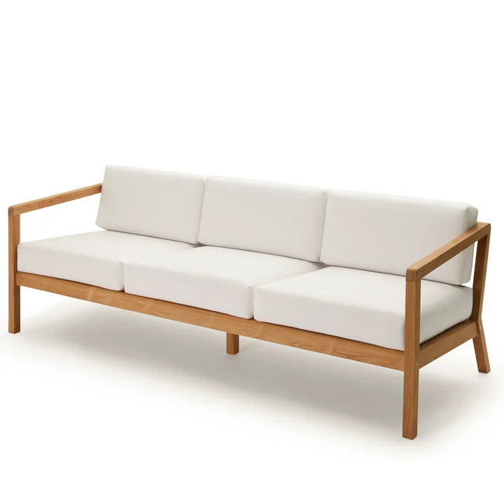 Virkelyst Sofa 3-Sitzer, Teak / weiß von Skagerak