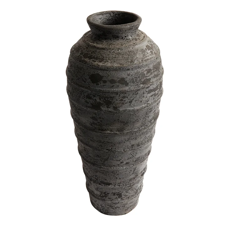 Melancholia Krug, H 80 Ø 35 cm, schwarz metallic von Muubs