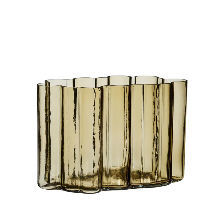 Umber Vase, bernstein von Hübsch Interior