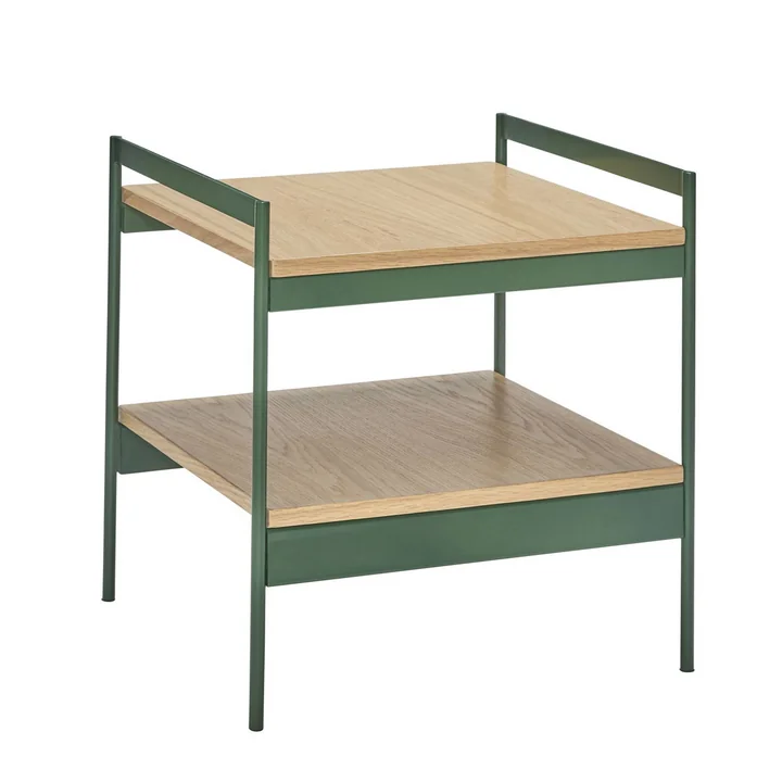 Jaunty Beistelltisch, Eiche / grün von Hübsch Interior