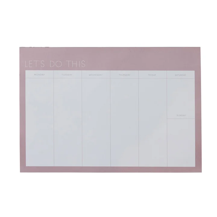 Weekly Planner A4, lavendel (Sprache: Englisch) von Design Letters