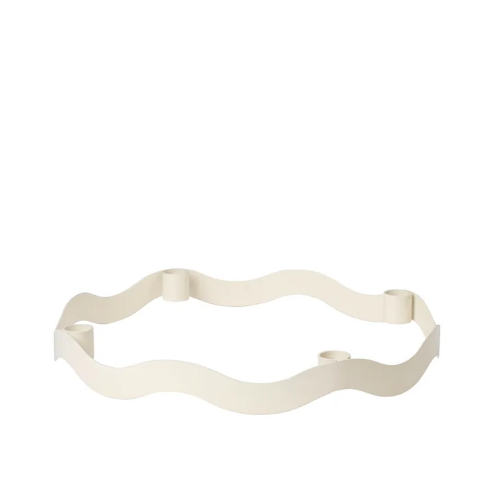 Halo Kerzenständer, light warm grey von Broste Copenhagen