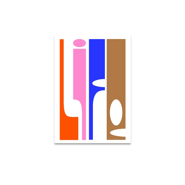 Life Poster von Paper Collective in der Ausführung 30 x 40 cm