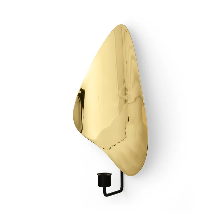 Flambeau Kerzenständer Wand von Audo in der Ausführung schwarz / poliertes messing