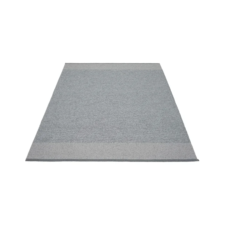 Edit Teppich, 140 x 200 cm, granit / grey / grey metallic von Pappelina