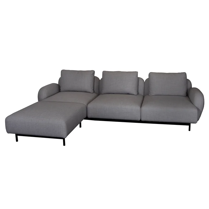 Aura Sofa 2, 3-Sitzer, dunkelgrau, (Cane-line Ambience) von Cane-line