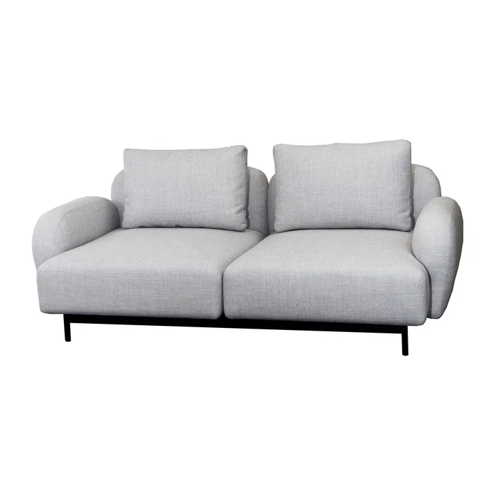 Aura Sofa 10, 2-Sitzer, hellgrau, (Cane-line Ambience) von Cane-line