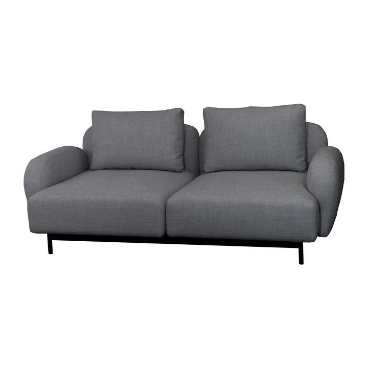 Aura Sofa 10, 2-Sitzer, dunkelgrau, (Cane-line Ambience) von Cane-line