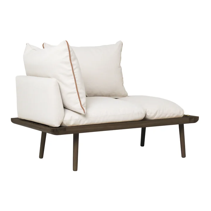 Lounge Around 1.5 Sitzer, Eiche dunkel / white sands von Umage