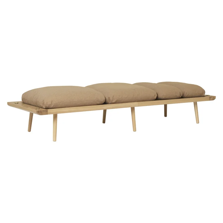 Lounge Around Daybed, Eiche / sugar brown von Umage