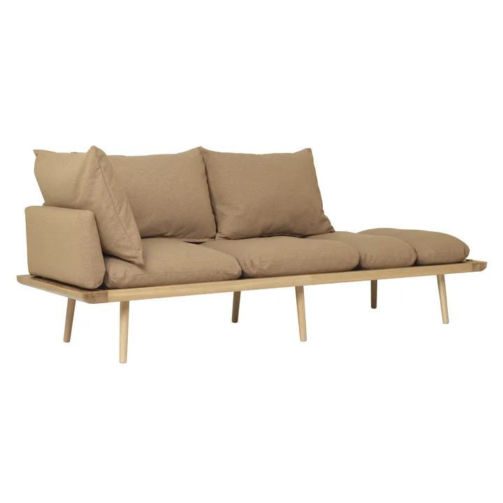 Lounge Around 3-Sitzer Sofa, Eiche, sugar brown von Umage