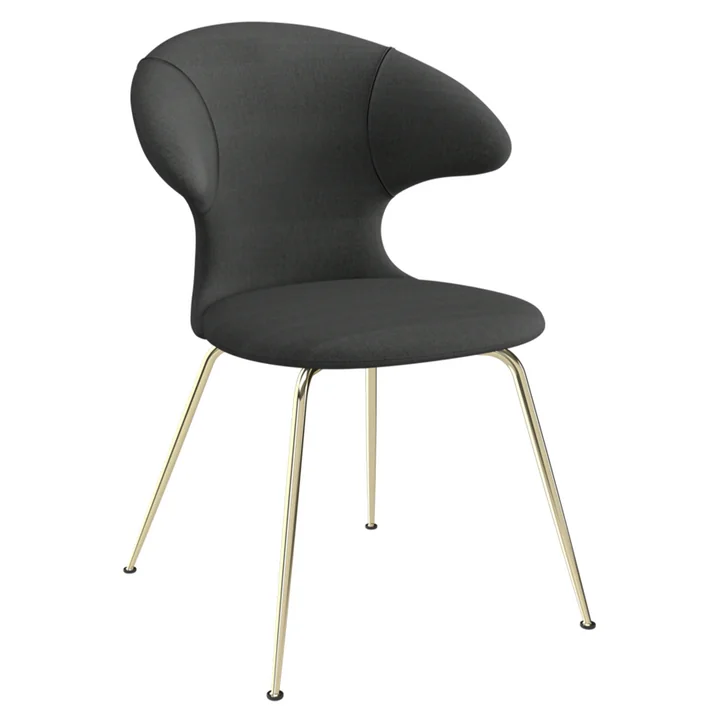 Time Flies Stuhl, Untergestell Messing, shadow von Umage