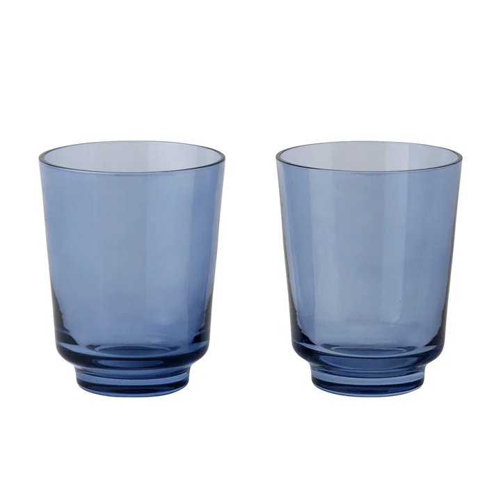 Muuto - Raise Trinkglas 30 cl, dunkelblau (2er-Set)