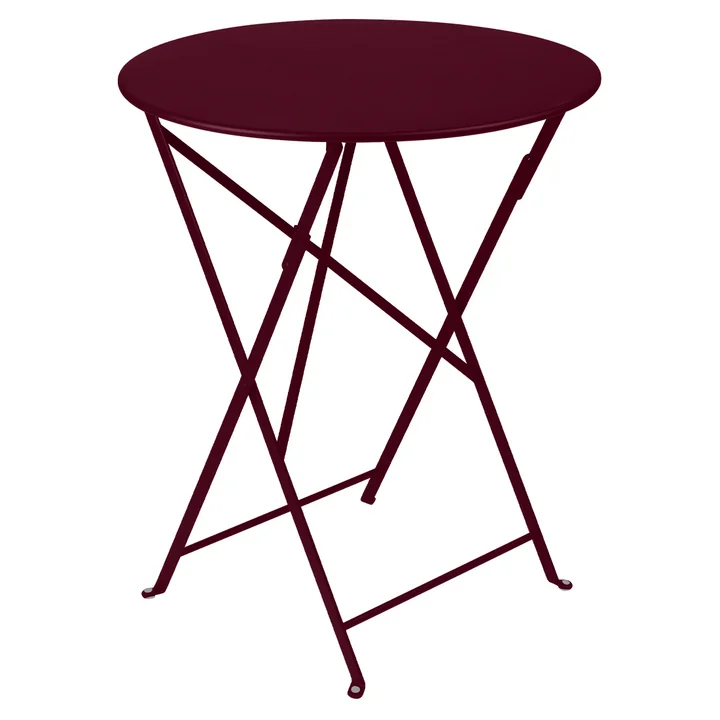 Fermob - Bistro Klapptisch Ø 60 cm, schwarzkirsche