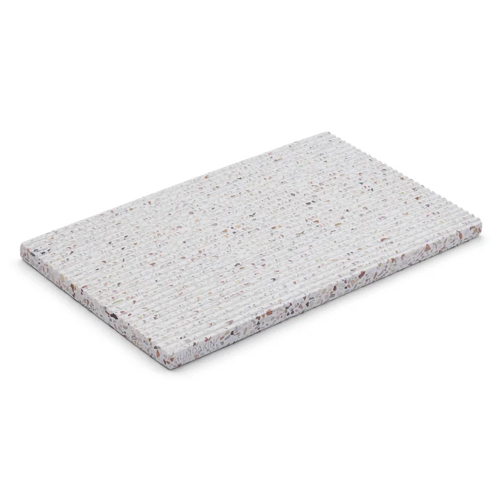 Terrazzo Schneidebrett, 25 x 15 cm, rot / beige von Humdakin