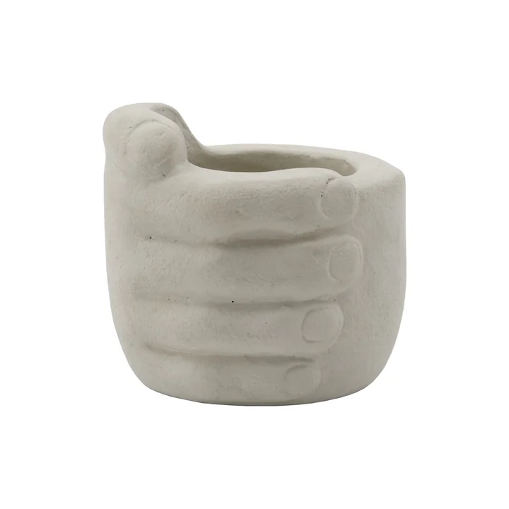 Handy Aufbewahrung, H 9 cm, grau / braun von House Doctor