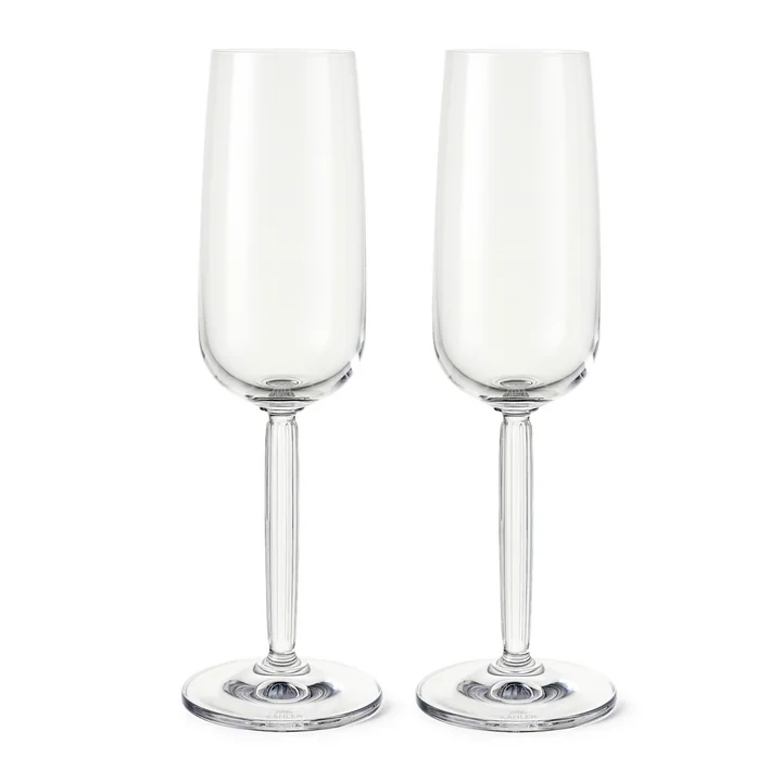 Hammershøi Champagnerglas von Kähler im 2er-Set