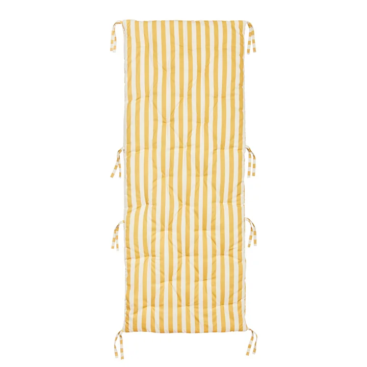 Strand Teppich von Broste Copenhagen in der Farbe harvest gold