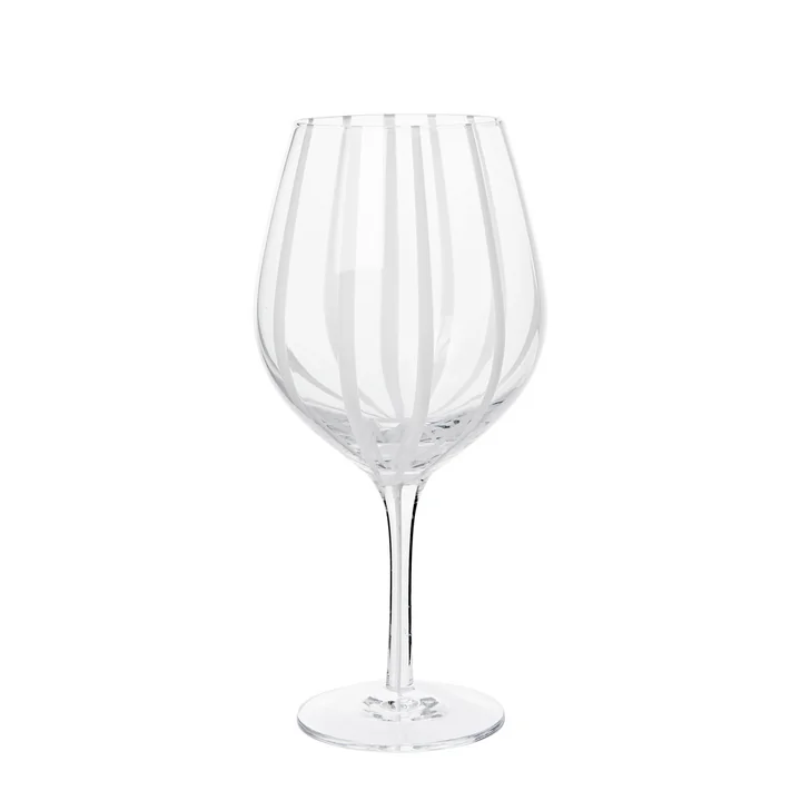 Broste Copenhagen - Stripe Rotweinglas