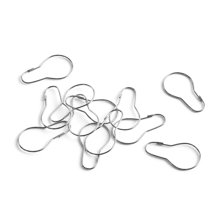 Ringe für Duschvorhang (12er Set), chrom von HAY