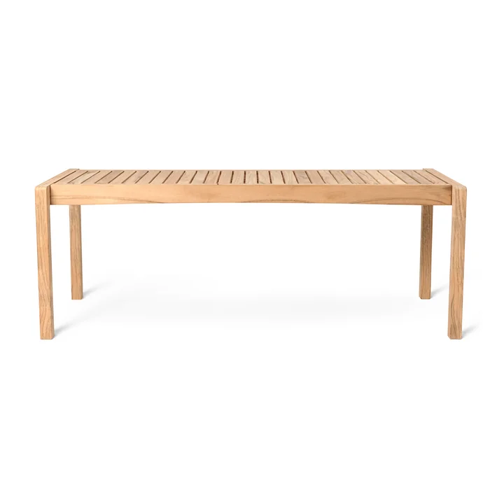 AH912 Outdoor Lounge Tisch, 123.5 x 48.5cm, Teak unbehandelt von Carl Hansen