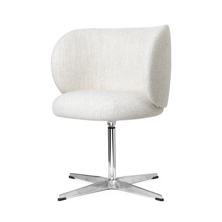Rico Dining Chair drehbar, off-white (Bouclé) von Ferm Living