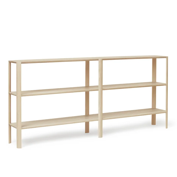 Leaf Regal von Form & Refine in der Ausführung 2 x 3, Weißeiche