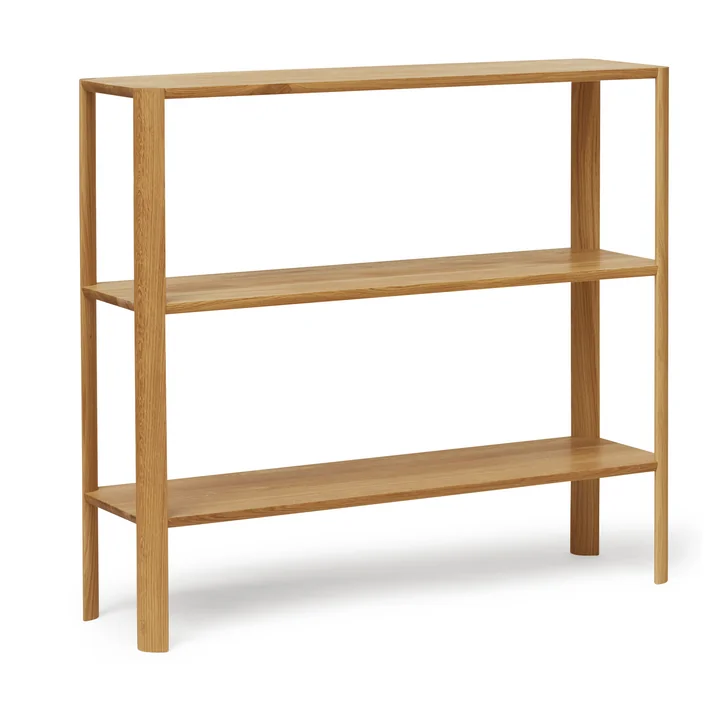 Leaf Regal von Form & Refine in der Ausführung 1 x 3, Eiche