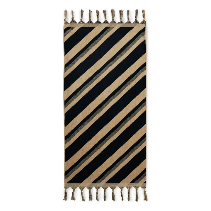 1965 Badetuch, 70 x 140 cm, beige / schwarz von HKliving