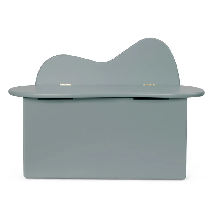 Slope Aufbewahrungsbank von Ferm Living in der Farbe storm