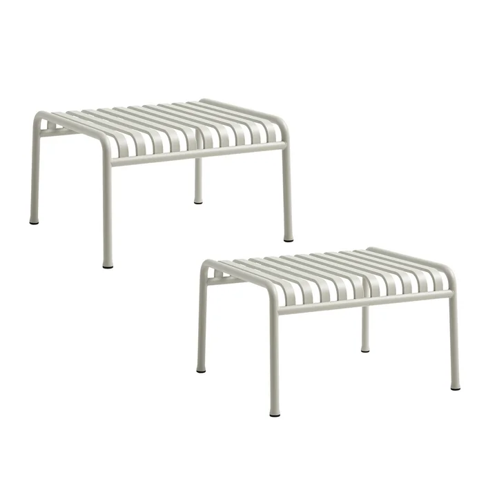 HAY - Palissade Ottoman, hellgrau (2er Set)
