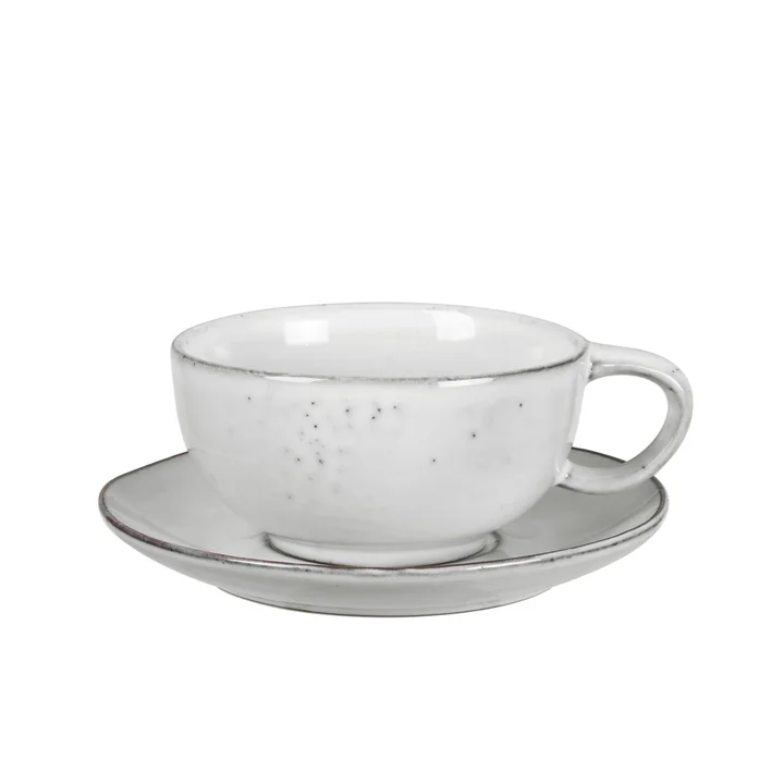Broste Copenhagen - Nordic Sand Tasse mit Untertasse 25 cl