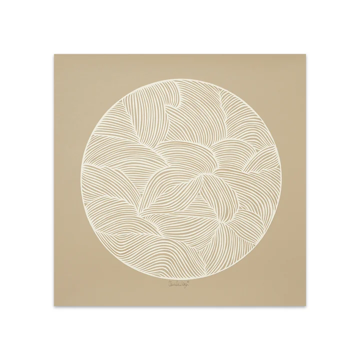 Moon No. 01 von Little Detroit, 50 x 50 cm von The Poster Club