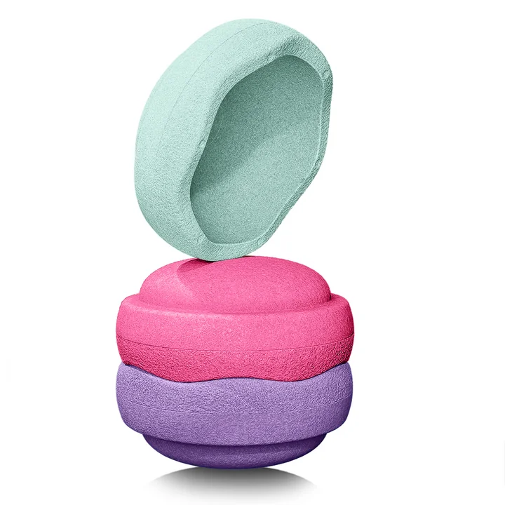 Stapelstein® - Original fresh, mint / pink / violet (3er-Set)