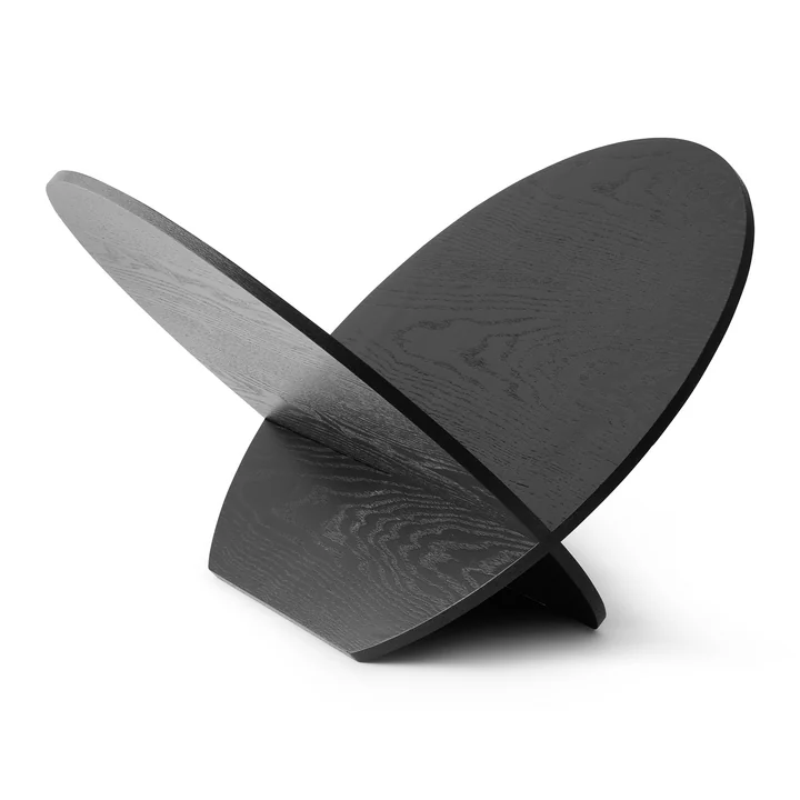 Silia Magazinhalter, Eiche / schwarz von Gejst